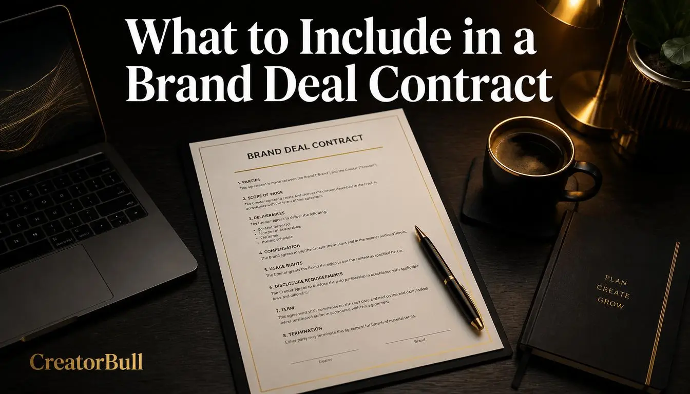 What to Include in a Brand Deal Contract (Creator's Guide)